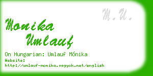 monika umlauf business card